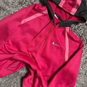 Nike Pink Quarter Zip Hoodie